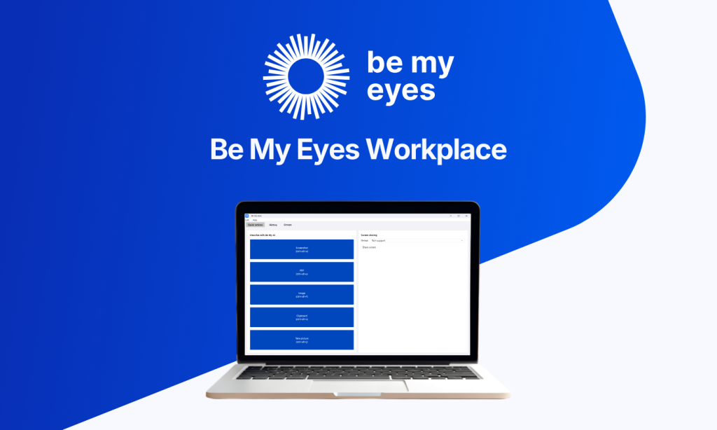 Be My Eyes Workplace logo