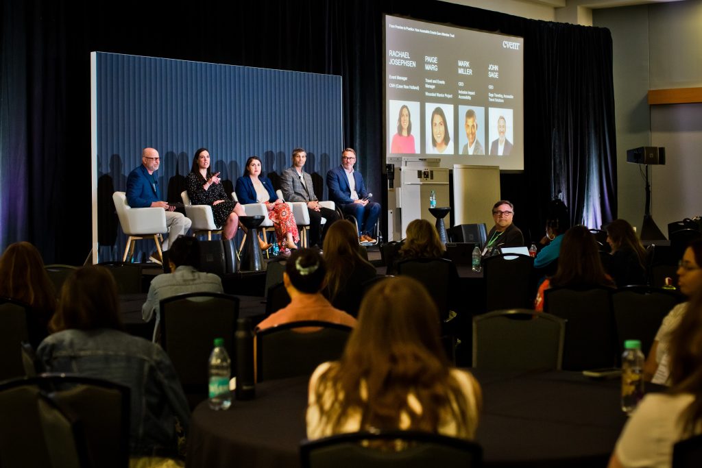 CVENT Connect 2026 Panel. Stephen Cutchens, Rachael Josephsen, Paige Marg, Mark Miller, John Sage.